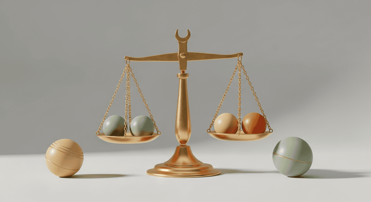 複数の画像生成ツールを比較するバランスのとれた構図