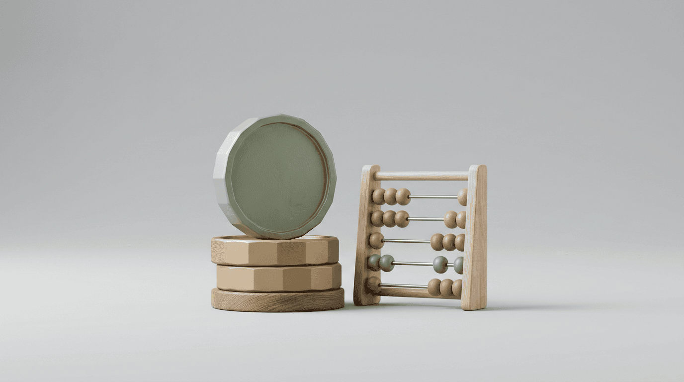 料金プランを表す3Dイラスト