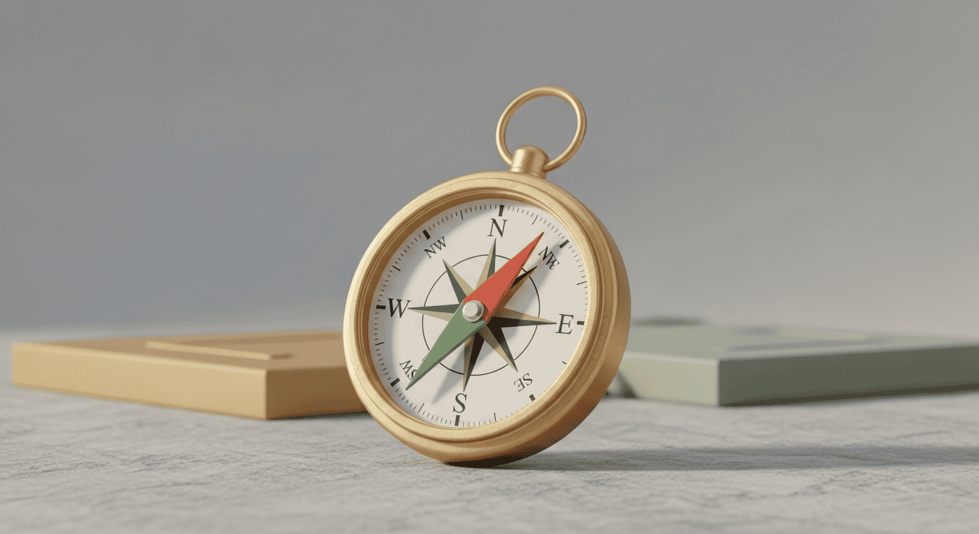 Layla AIのコンパス:旅の方向性を示すイメージ