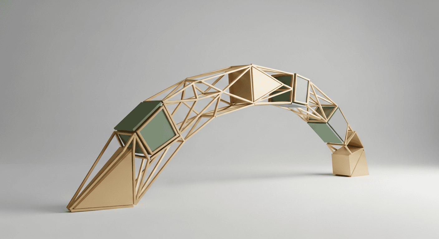 Luma AIのRay3モデル — 幾何学的なモーションパスが連なる抽象的なビジュアル