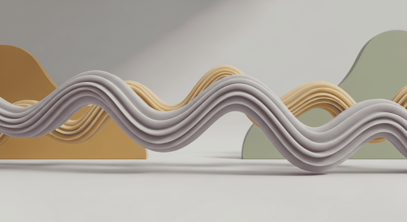 Ray3の主要機能 — 有機的な波形が滑らかに変化するビジュアル