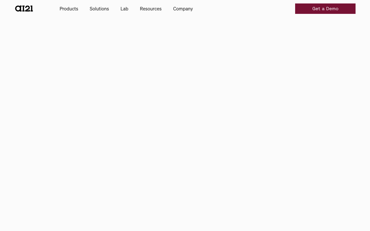 AI21 Labsの公式トップページ