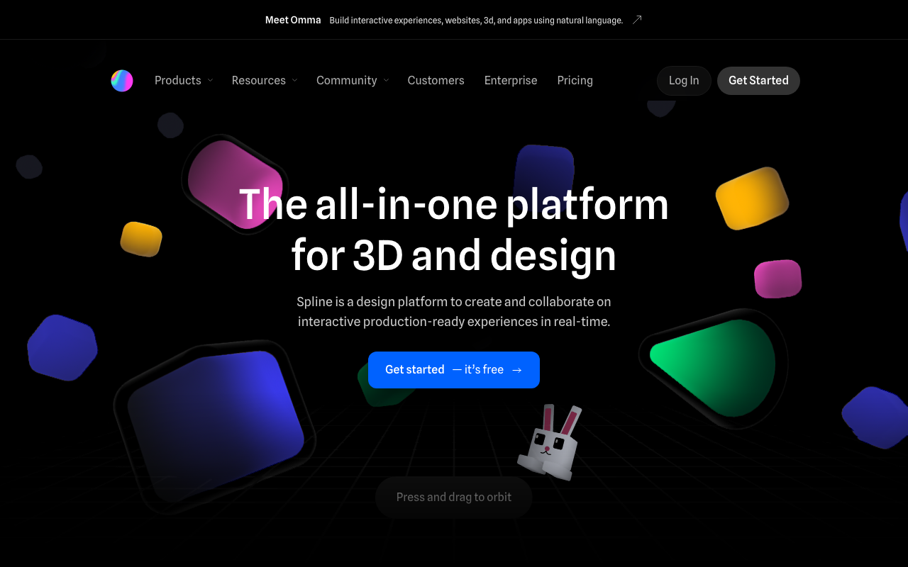 Spline AIの公式トップページ